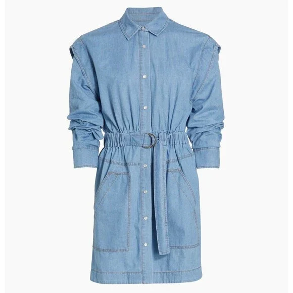 Derek Lam 10 Crosby Hadley Denim Shirtdress Sz 10 New